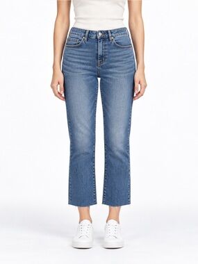 ㅣ High Rise Ankle Flare Jeans Blue